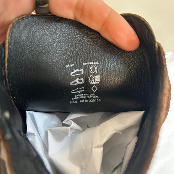 Taos Brown Leather Suede Combat Boots Women's US 8.5 EU 39 Lace-Up Side Zip - Picture 10 of 12